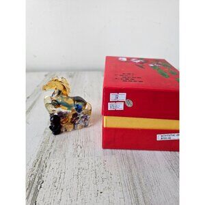 Kalifano horse crystal carved statue‎ figurine new